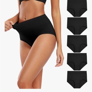 NWT New with Tags - women’s full coverage 98% cotton briefs Size Medium. 5 pair.